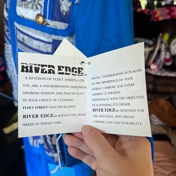 NWT Women’s vintage River Edge 100% silk pants and jacket track set. - Picture 4 of 16